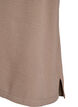&Auml;rml&ouml;s topp med rynkdetaljer, Brun, Packshot image number 3