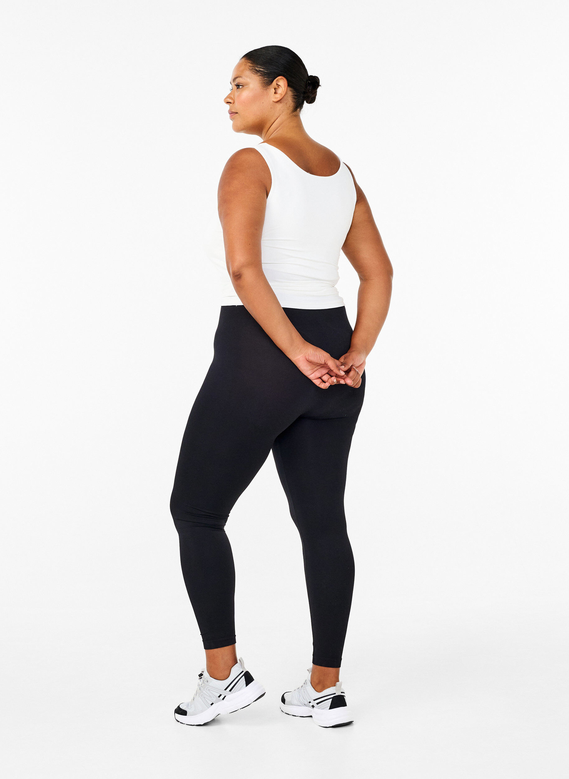 ZizziSeamless basleggings, Svart, Model image number 2