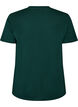 Enkel t-shirt i bomull med rund halsringning, Gr&ouml;n, Packshot image number 1