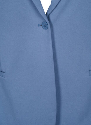 Enkel blazer med knapp, Moonlight Blue, Packshot image number 2