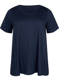 A-linjeskuren t-shirt med korta ärmar, Navy Blazer