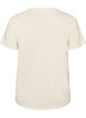 T-shirt i bomull med tryck, Vanilla, Packshot image number 1