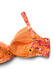 Bikinitopp med bygel och m&ouml;nster, Orange, Packshot image number 3