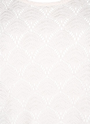 Crochet blus med 3/4 ärmar, Sandshell, Packshot image number 2