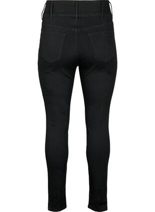 Superslimmade Bea-jeans med extra hög midja, Black, Packshot image number 1