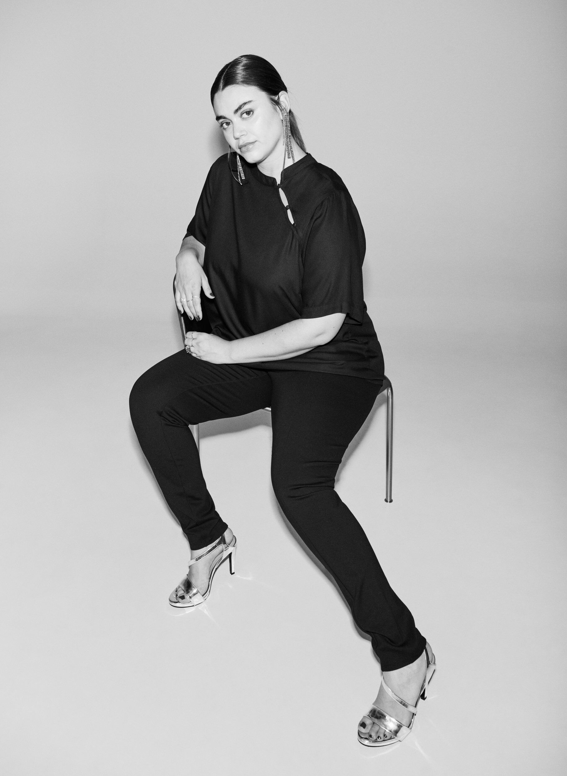Blåa leggings