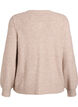 Cardigan med hj&auml;rtformade knappar, Beige, Packshot image number 1