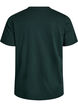 Enkel t-shirt i bomull med rund halsringning, Gr&ouml;n, Packshot image number 1