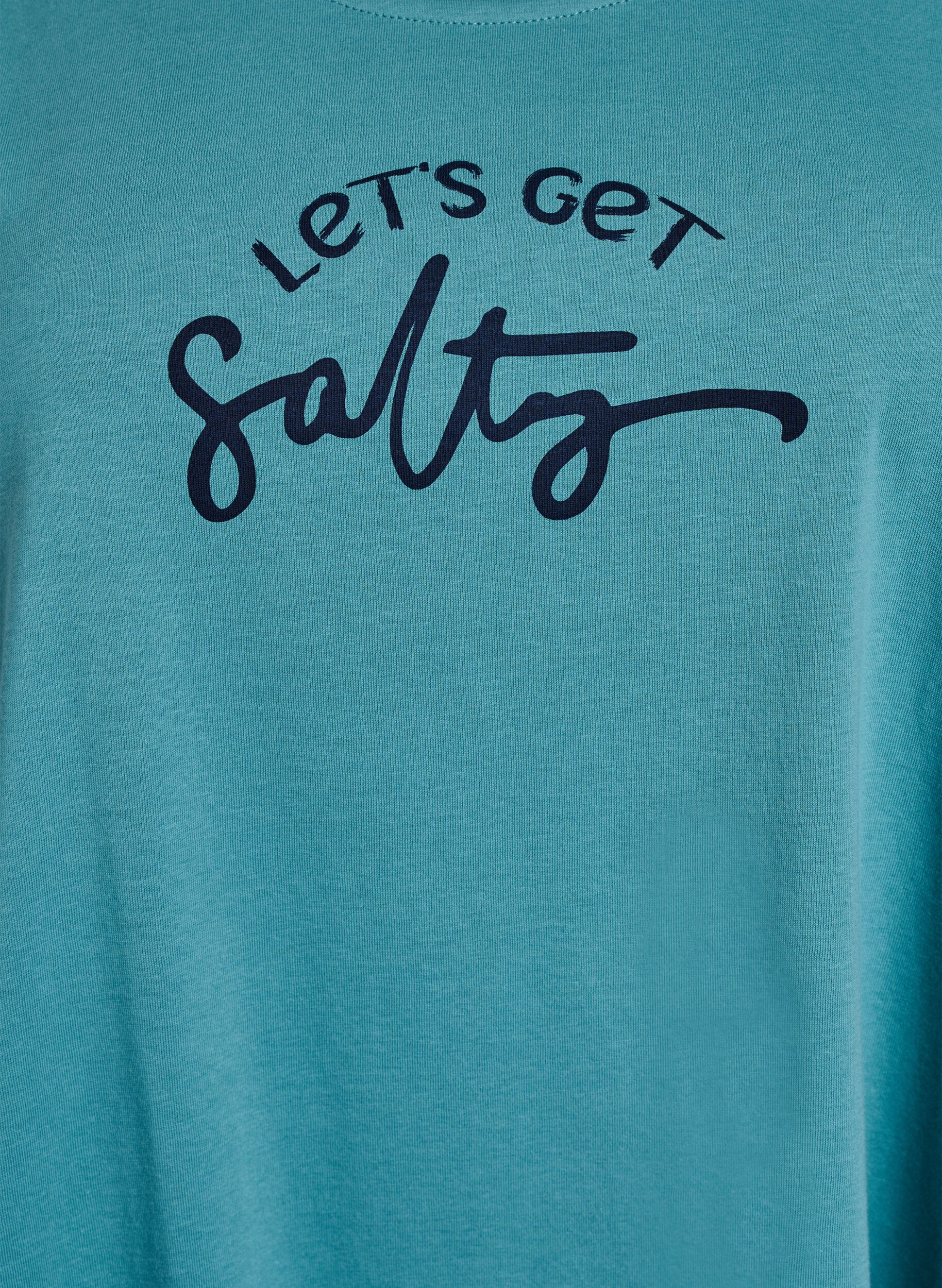 Zizzi &Auml;rml&ouml;s a-linjeformad kl&auml;nning, Bl&aring;, Packshot image number 2