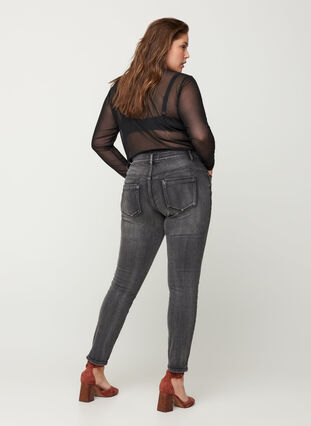 Extra slim Sanna Jeans, Dark Grey Denim, Model image number 1