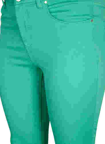 Högmidjade Amy jeans med super slim passform, Holly Green, Packshot image number 2