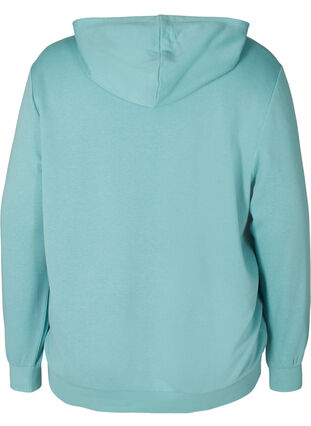 Sweatshirt med huva och ficka, Cameo Blue, Packshot image number 1