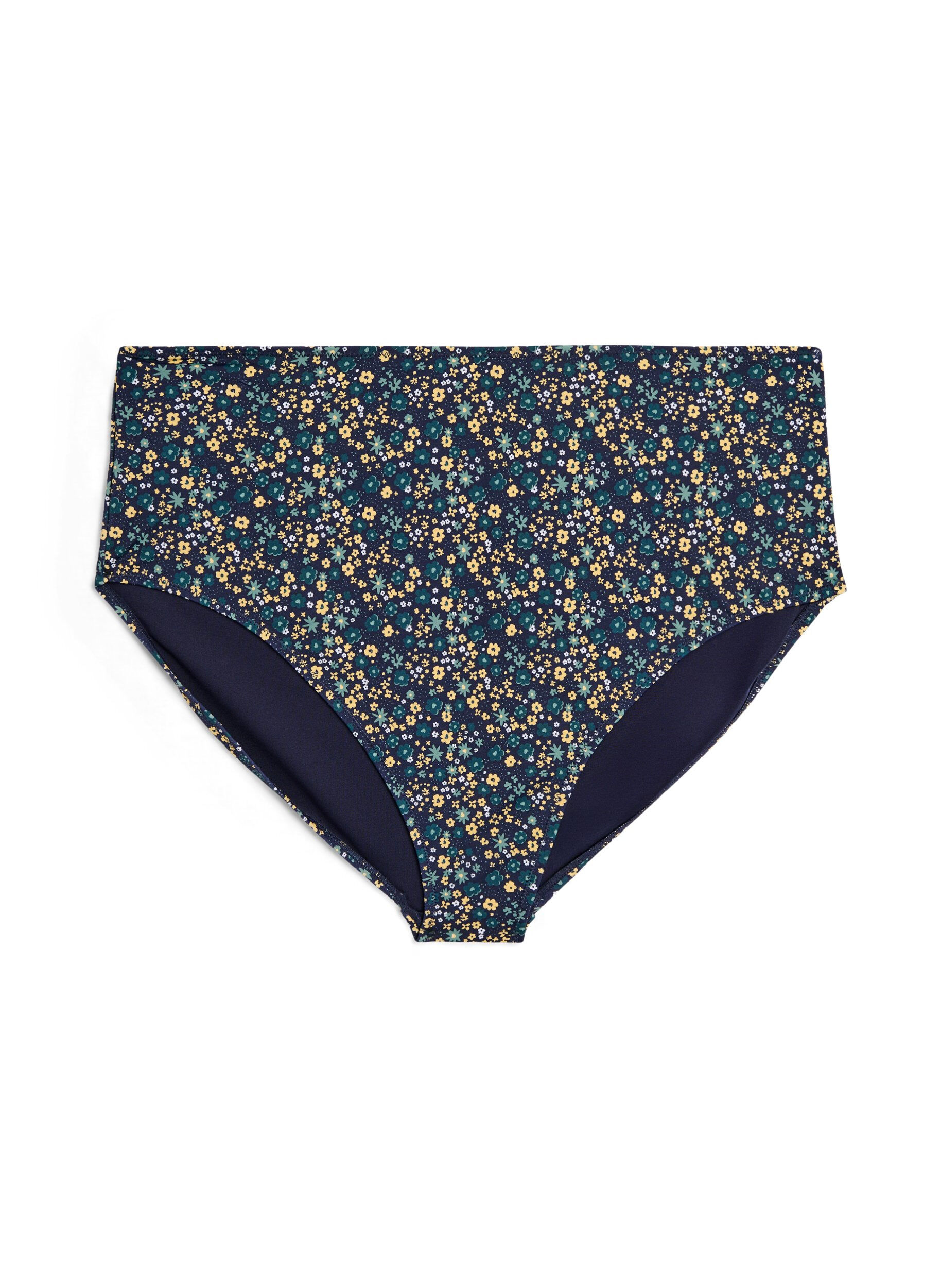 Bikinitrosa med m&ouml;nster och h&ouml;g midja