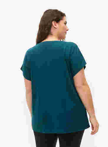 Kortärmad t-shirt för träning, Deep Teal, Model image number 1