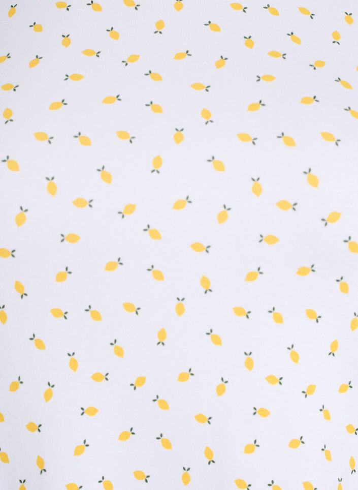 T-shirt i bomull med helt&auml;ckande tryck, Vit, Packshot image number 2