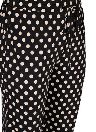 Pyjamasbyxor i bomull, Black W. Angora Dot, Packshot image number 2