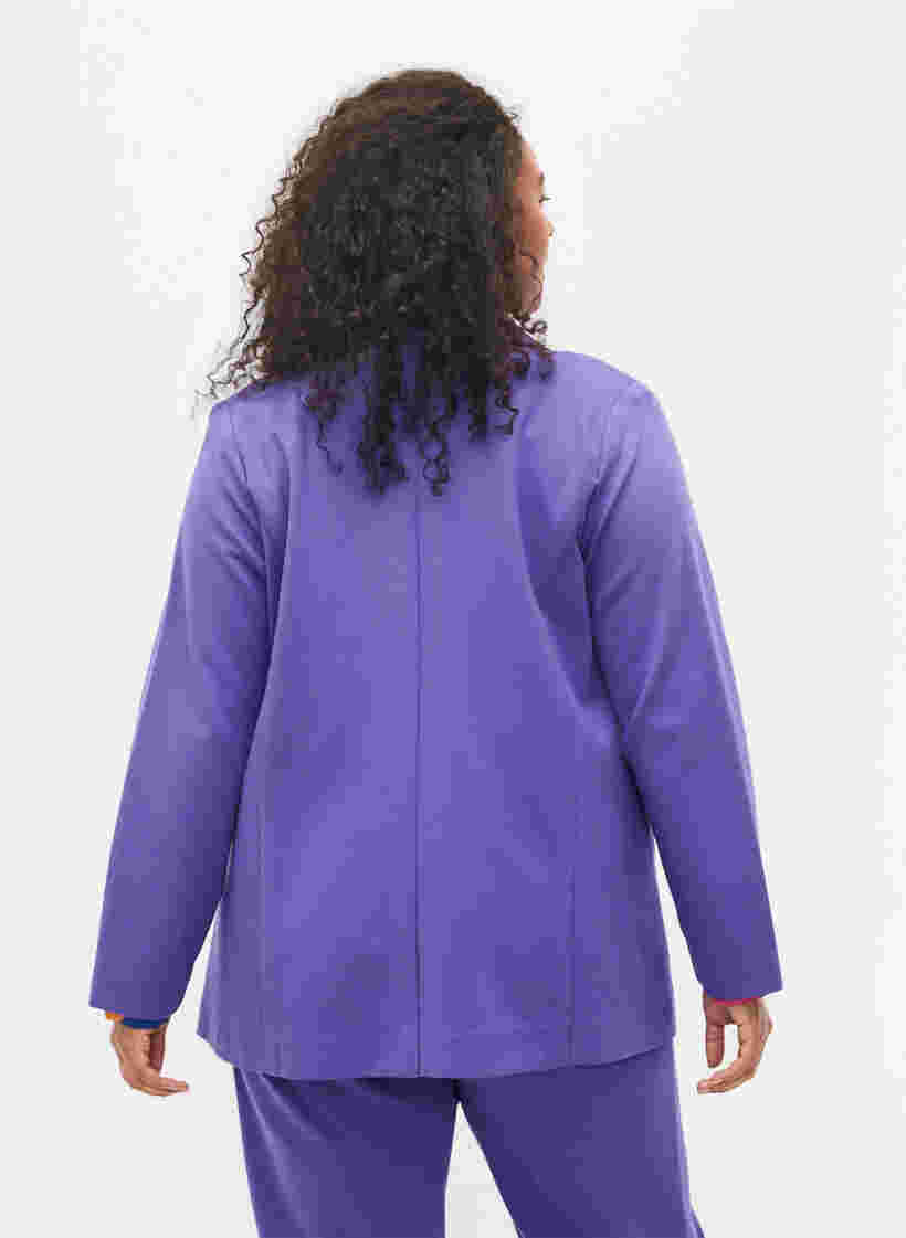 Enkel blazer med knapp, Ultra Violet, Model image number 1