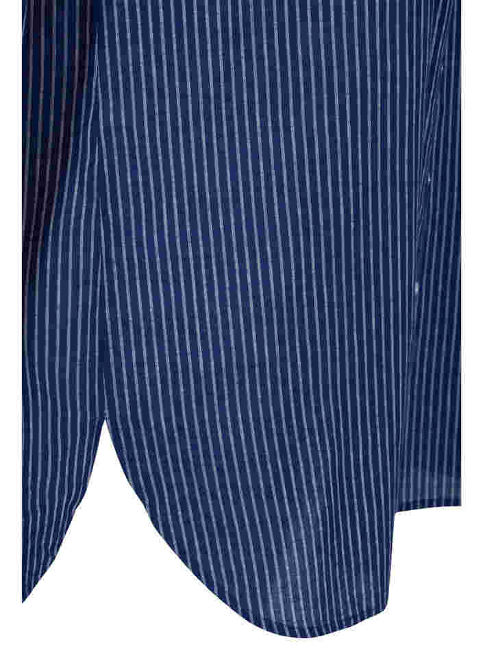 Randig skjorta i 100% bomull, Ocean Cavern Stripe, Packshot image number 3