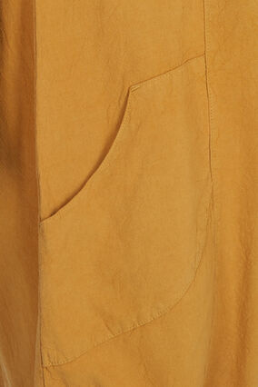 Klänning med fickor , Golden Yellow, Packshot image number 2