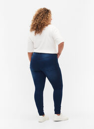 Super slim Amy jeans med hög midja, Blue Denim, Model