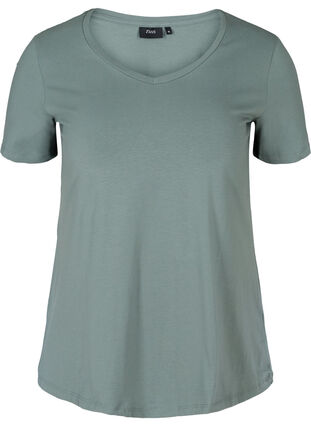 Basis t-shirt, Balsam Green, Packshot image number 0