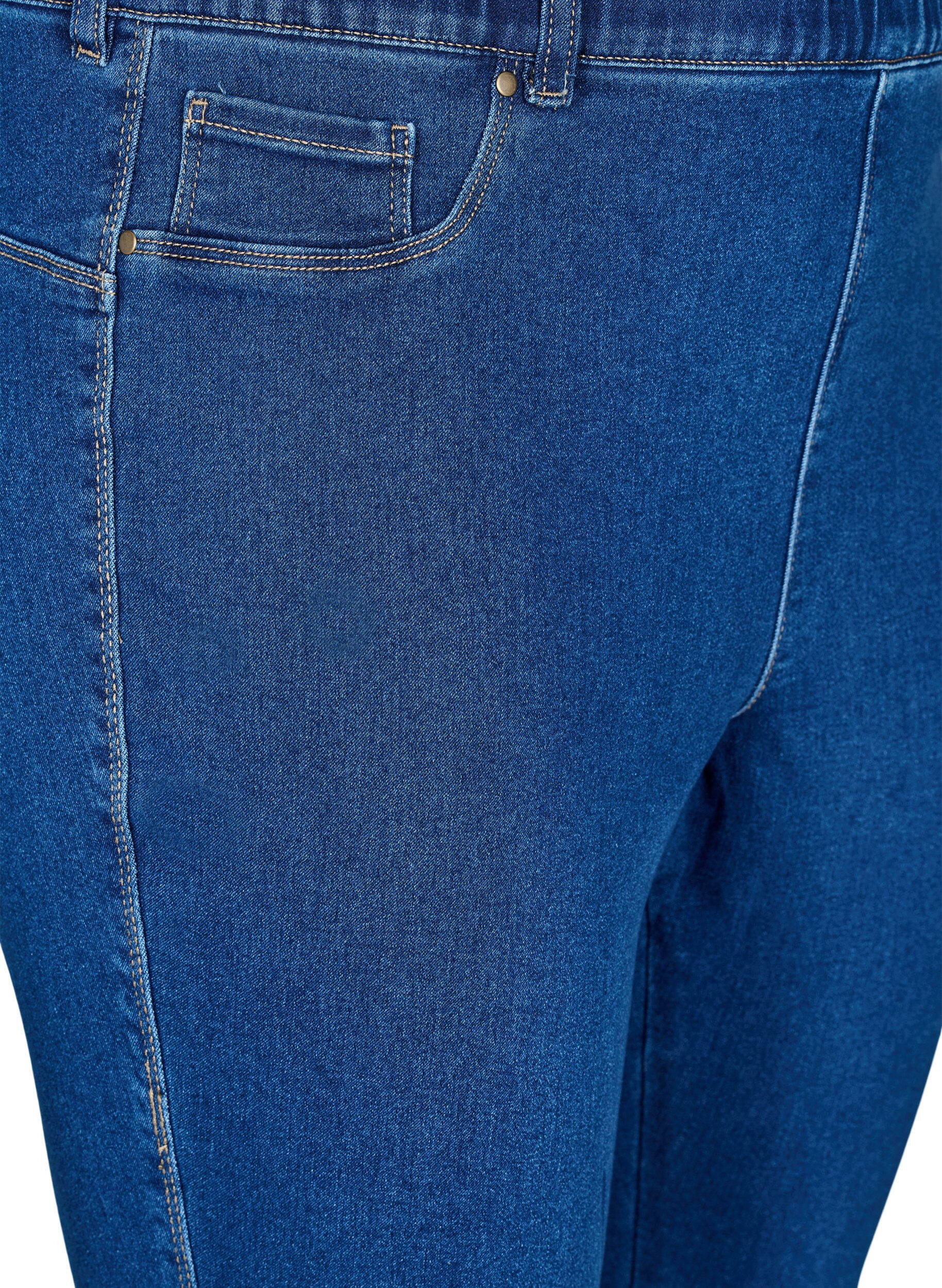 ZizziJeggings med h&ouml;g midja, Bl&aring;, Packshot image number 2