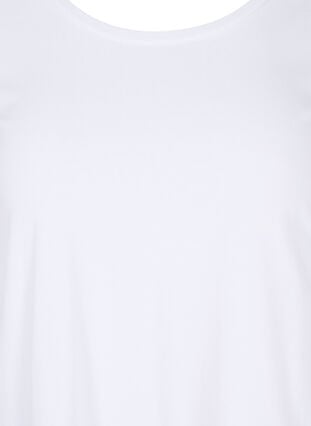 Bas t-shirt med 3/4 ärmar, Bright White, Packshot image number 2