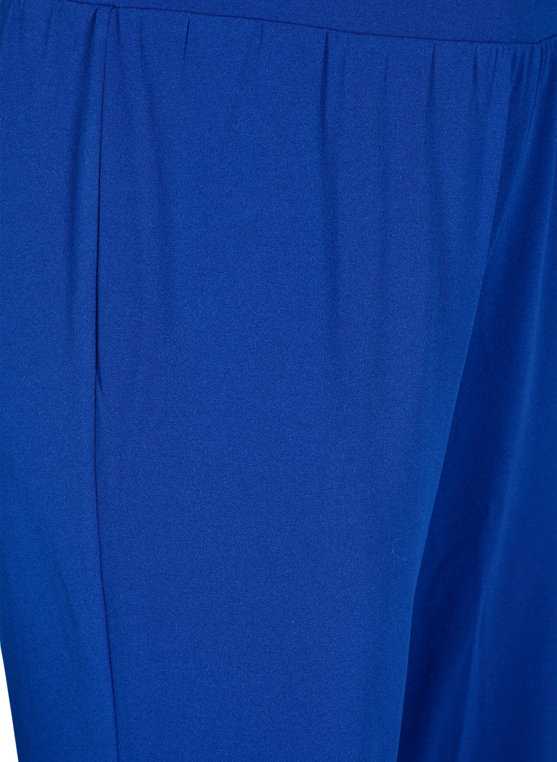 ZizziByxor med rak passform, Bl&aring;, Packshot image number 2