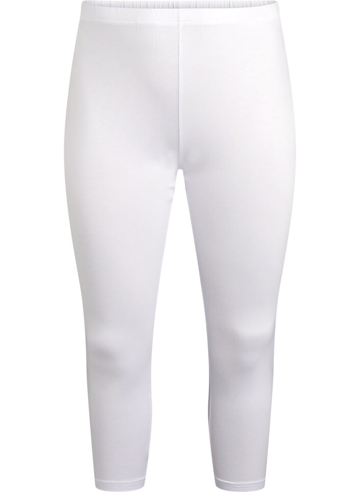3/4 bas-leggings, Vit, Packshot image number 0