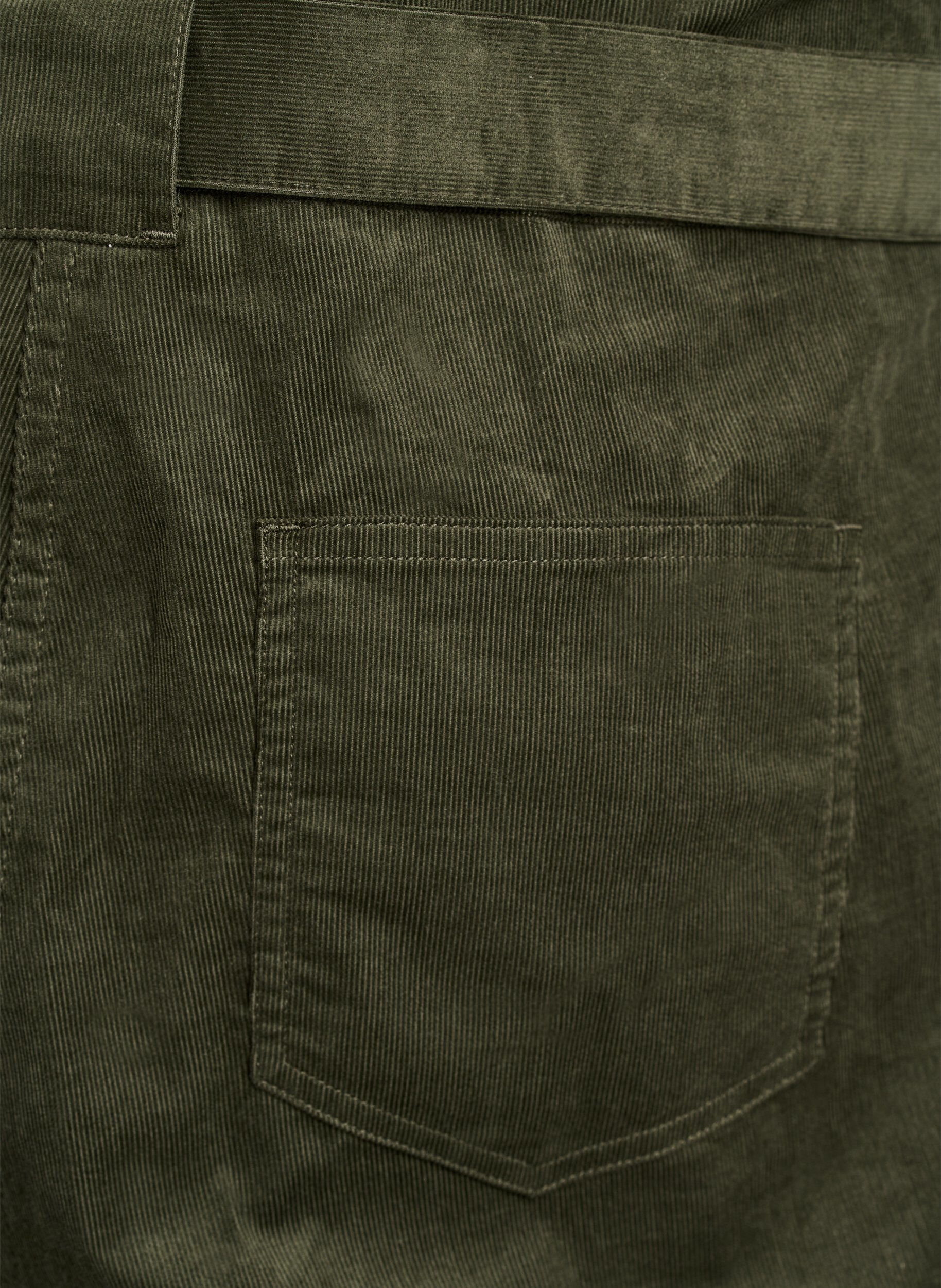 Zizzi Jumpsuit i manchester med raka ben, Gr&ouml;n, Packshot image number 4