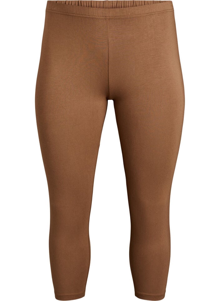 3/4 bas-leggings, Brun, Packshot image number 0