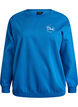 Sweatshirt med texttryck, Bl&aring;, Packshot image number 0