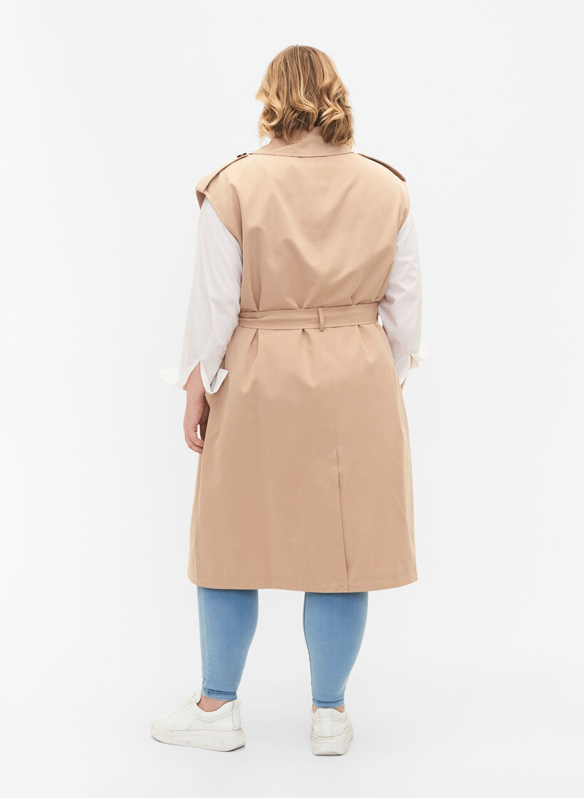 Lång väst med bälte, Nomad, Model image number 1