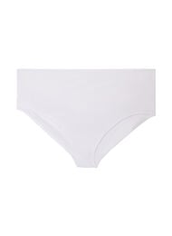 Microfiber briefs with inner pocket, White