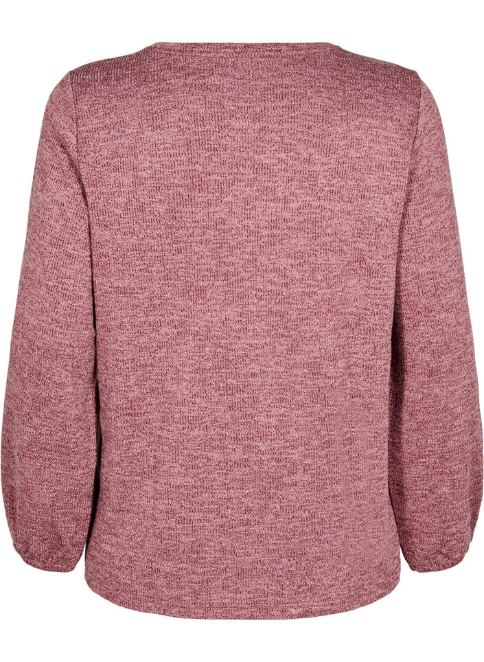 FLASH - Jerseyblus med långa ärmar, Rosa, Packshot image number 1