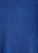 Blus i jersey med ribbad textur och a-linjeformad passform, Bl&aring;, Packshot image number 2