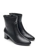 Wide fit - Ankelboots med blockklack, Svart, Packshot image number 1