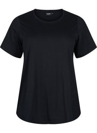 FLASH - 2-pack t-shirtar med rund hals, Black/Black, Packshot image number 2