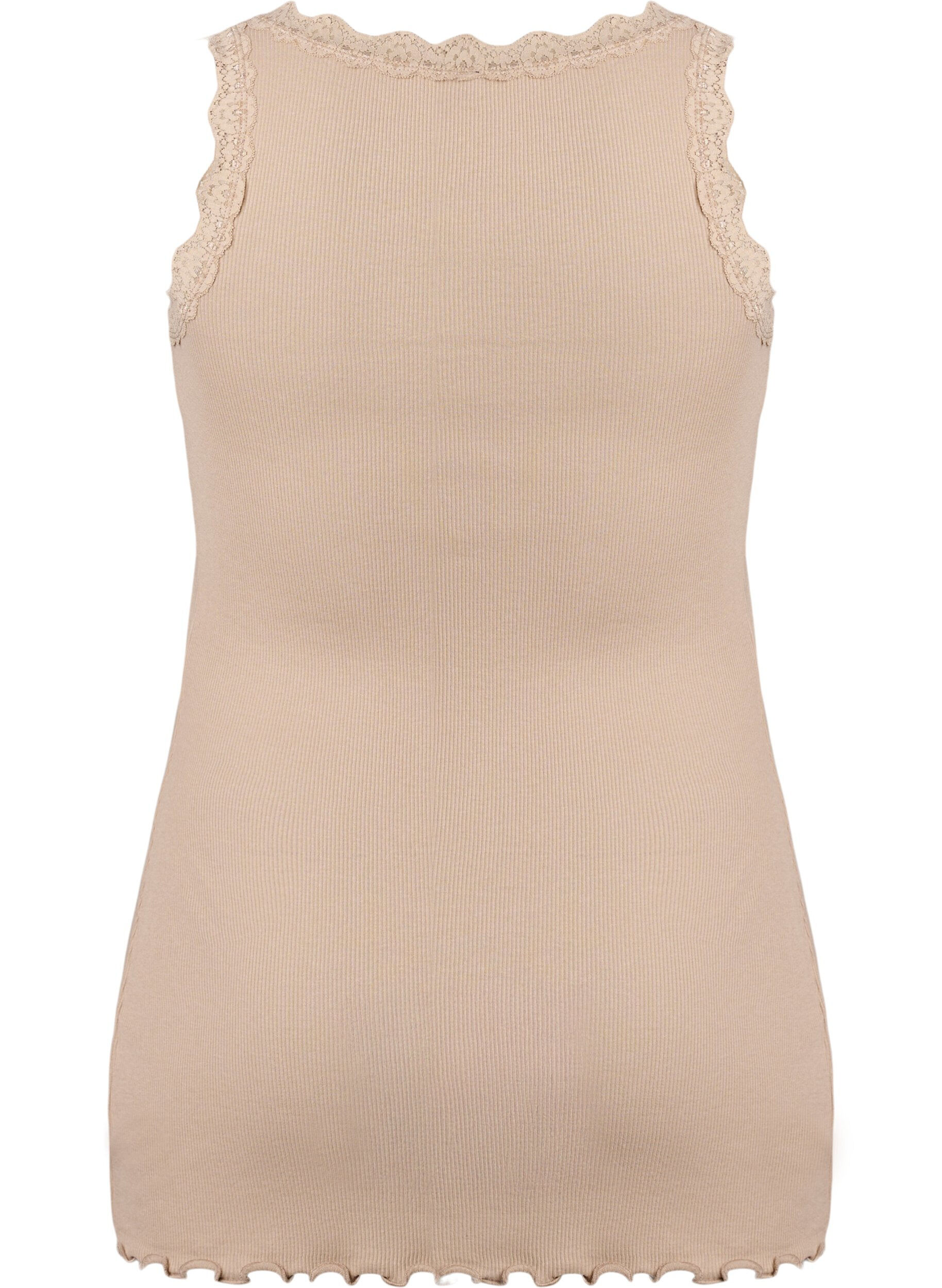 ZizziTopp med spetskant, Beige, Packshot image number 1