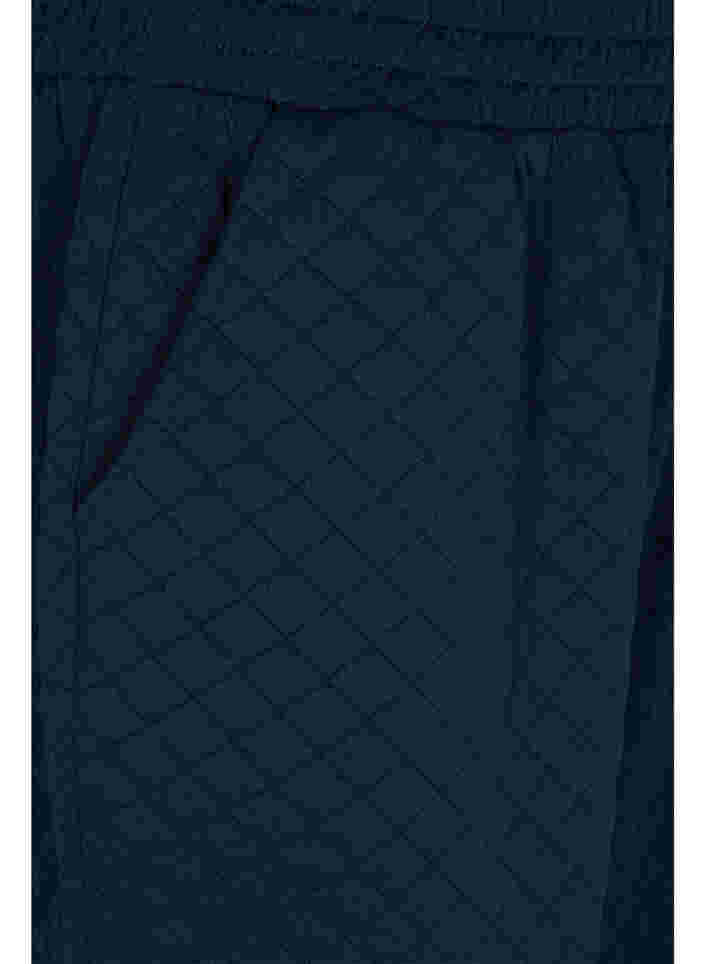 Quiltade sweatpants med fickor, Navy Blazer, Packshot image number 2