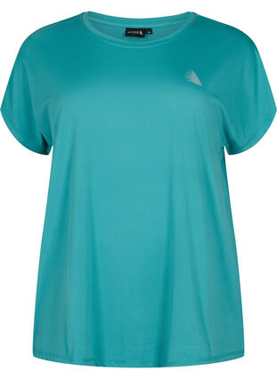 Kortärmad t-shirt för träning, Green-Blue Slate, Packshot image number 0