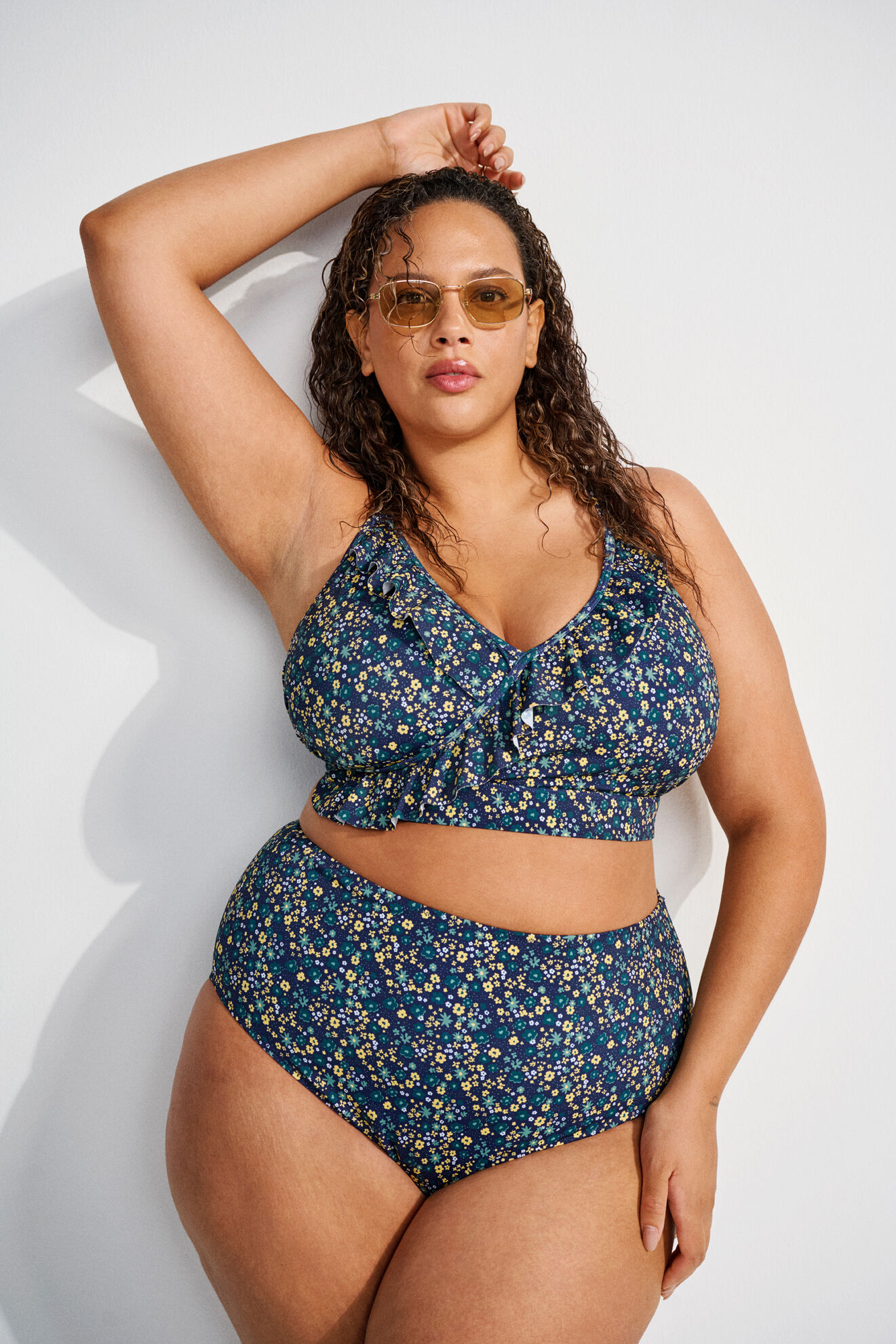 Zizzi Blommig bikini, , Model