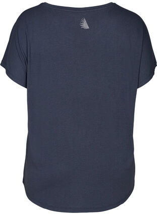Tränings-t-shirt med tryck, Graphite, Packshot image number 1