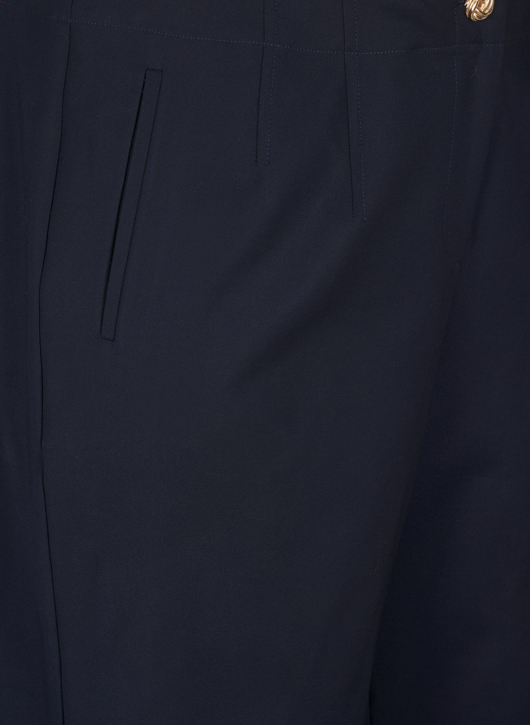 Zizzi Byxor med raka ben och h&ouml;g midja, Bl&aring;, Packshot image number 2