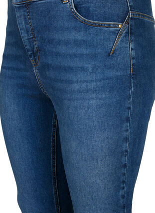 Amy-jeans med superslimmad passform och hög midja, Blue denim, Packshot image number 2