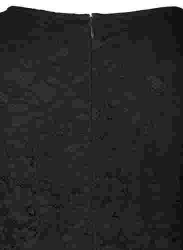 Spetsklänning med 3/4-ärmar, Black, Packshot image number 3
