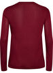 L&aring;ng&auml;rmad blus i ull och viskos, R&ouml;d, Packshot image number 1