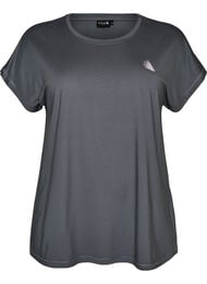 Enf&auml;rgad tr&auml;nings-T-shirt, Gr&aring;