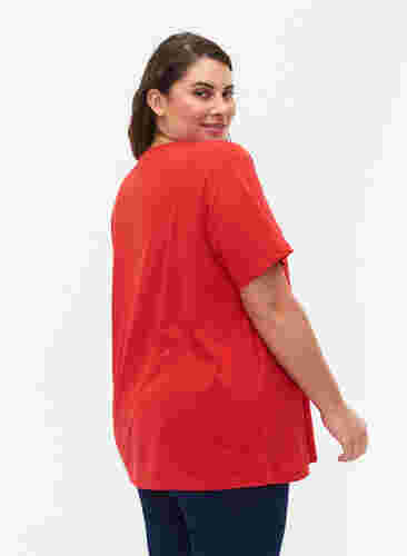FLASH - V-ringad T-shirt, High Risk Red, Model image number 1