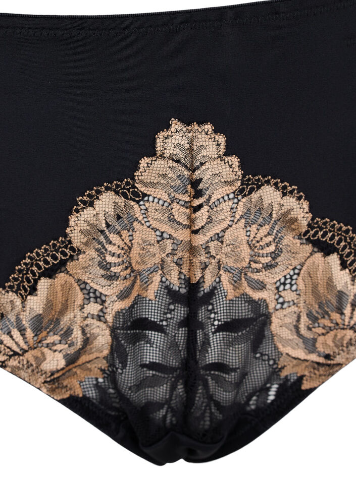 Tai trosor med spets, Black, Packshot image number 2